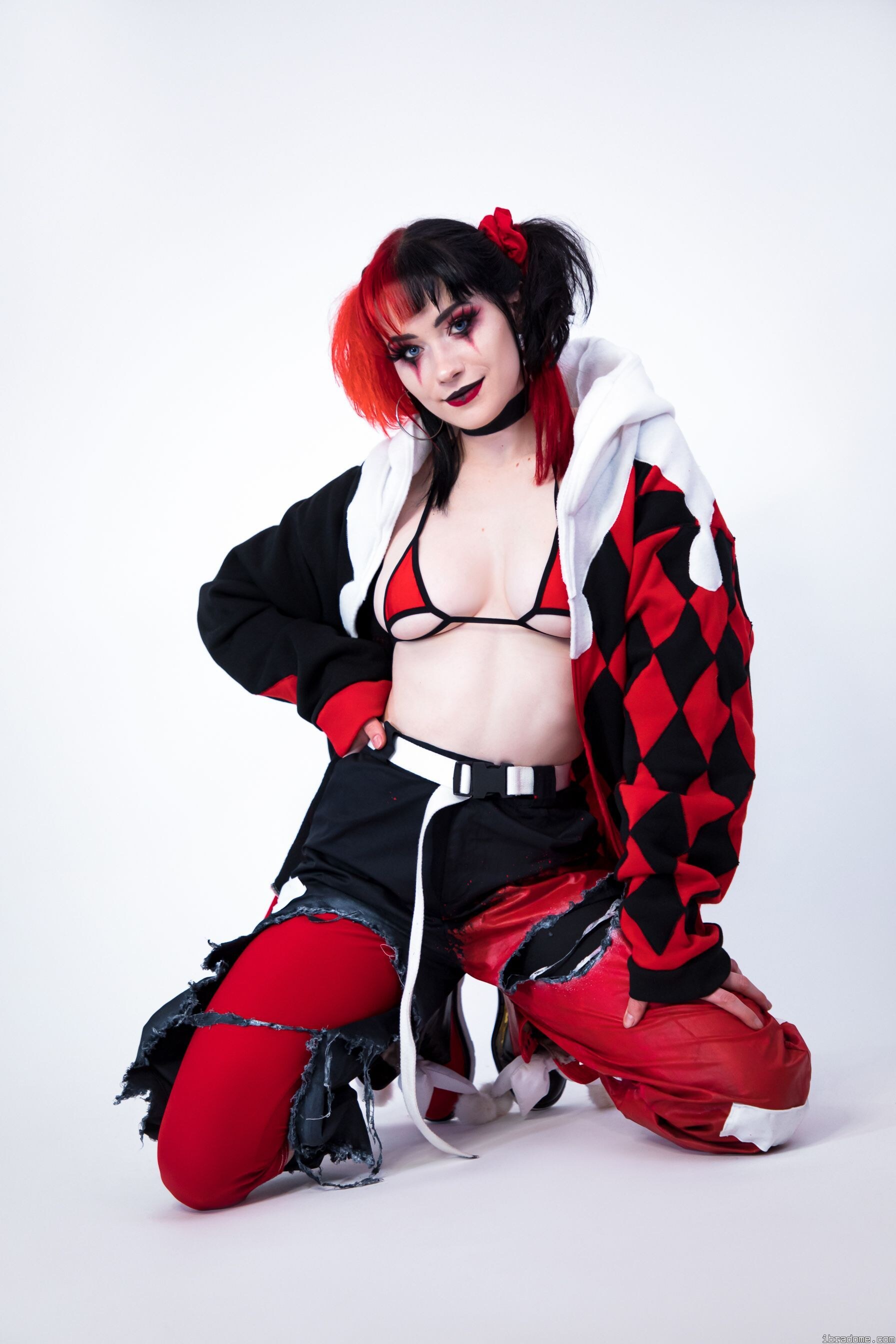 Nichameleon Harley Quinn Red and Black 54036