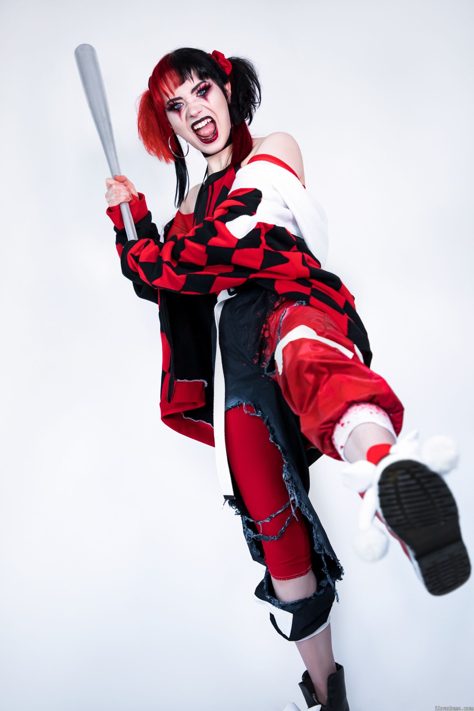Nichameleon Harley Quinn Red and Black 54048