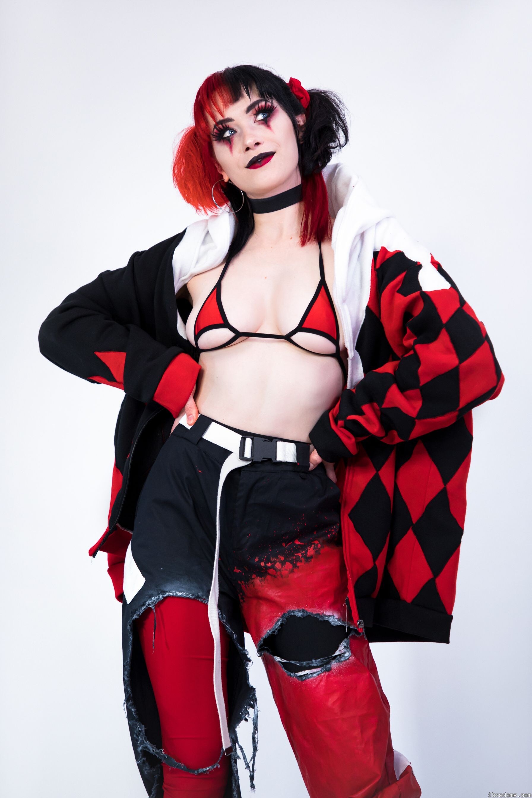 Nichameleon Harley Quinn Red and Black 54056