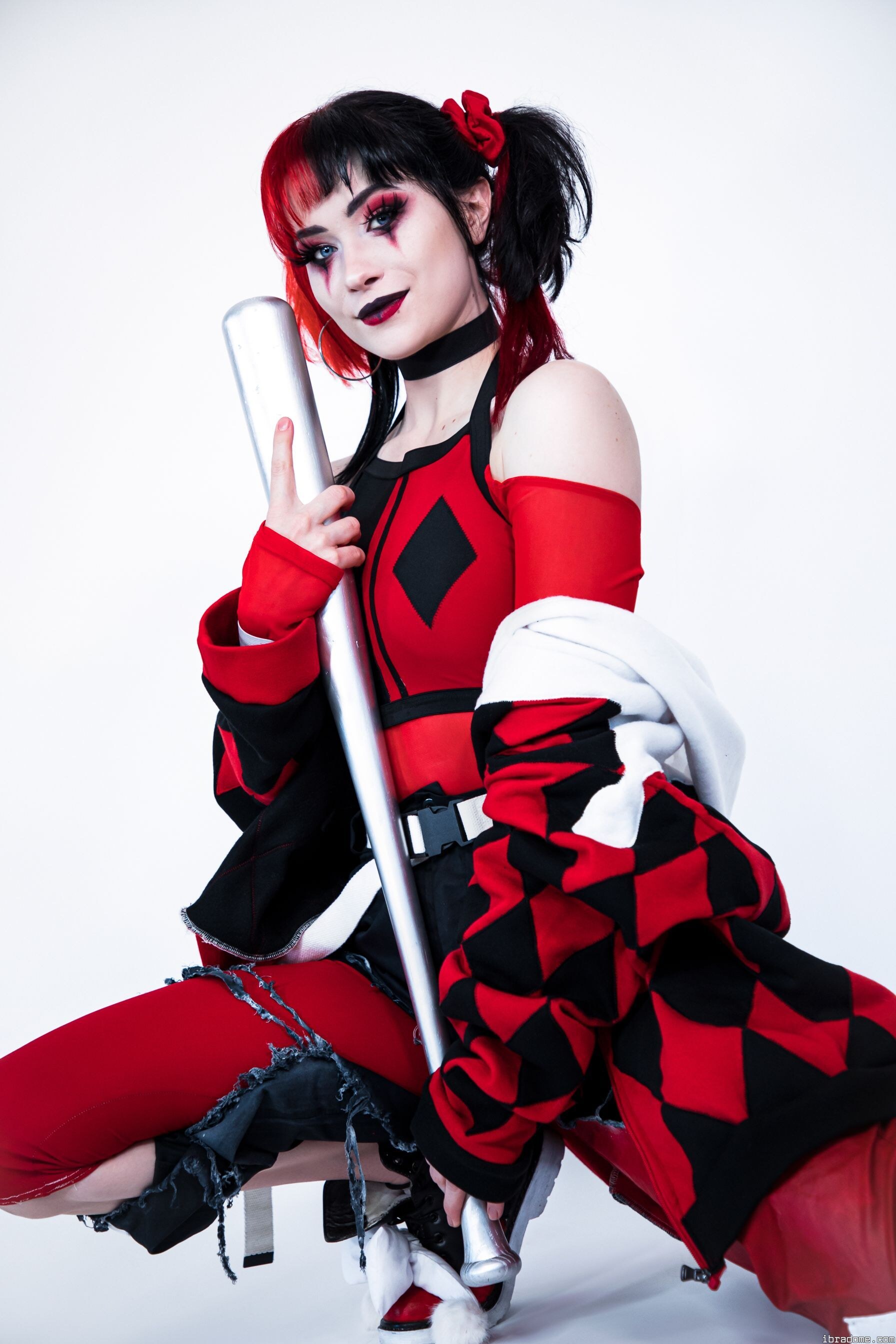 Nichameleon Harley Quinn Red and Black 54074