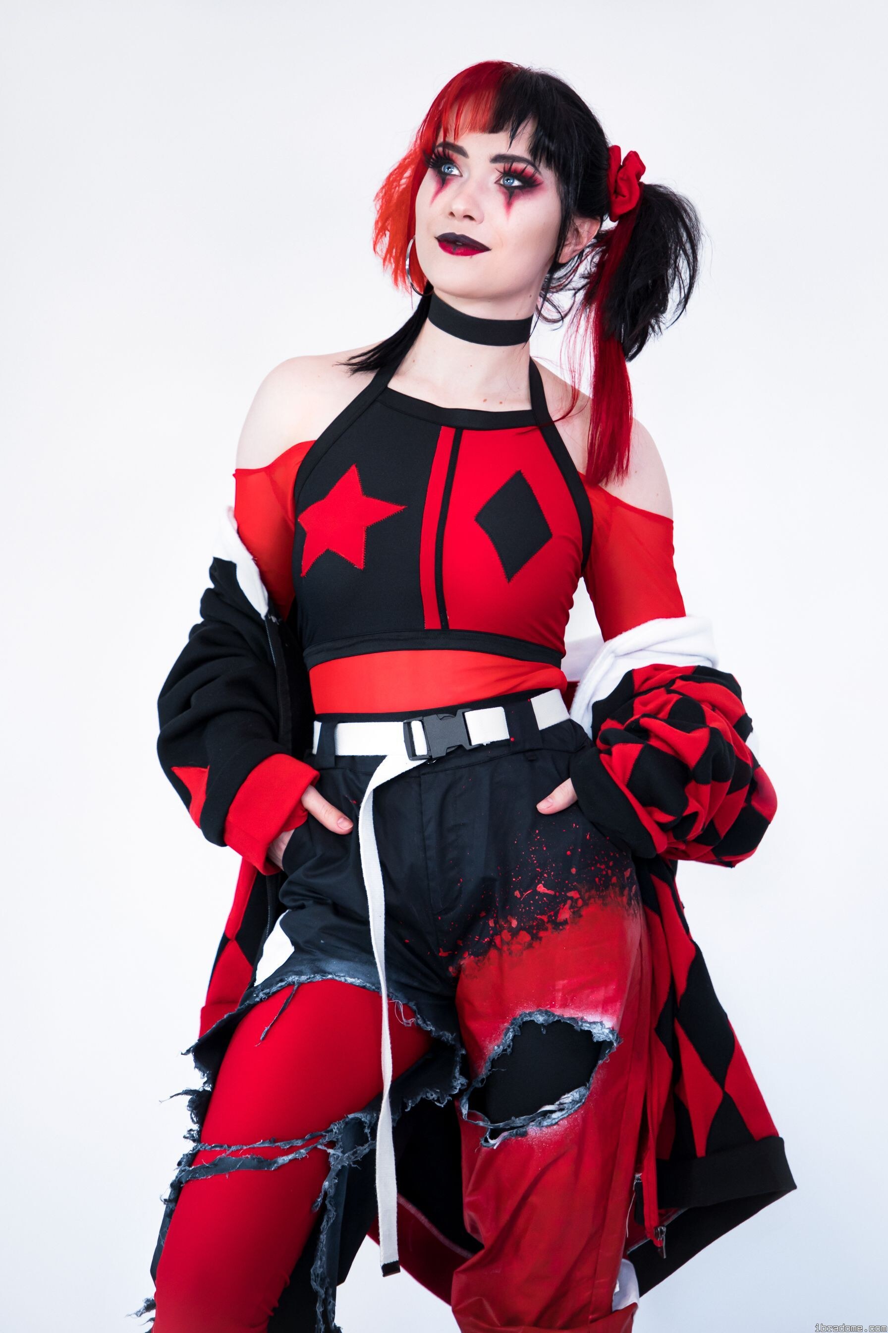 Nichameleon Harley Quinn Red and Black 54079