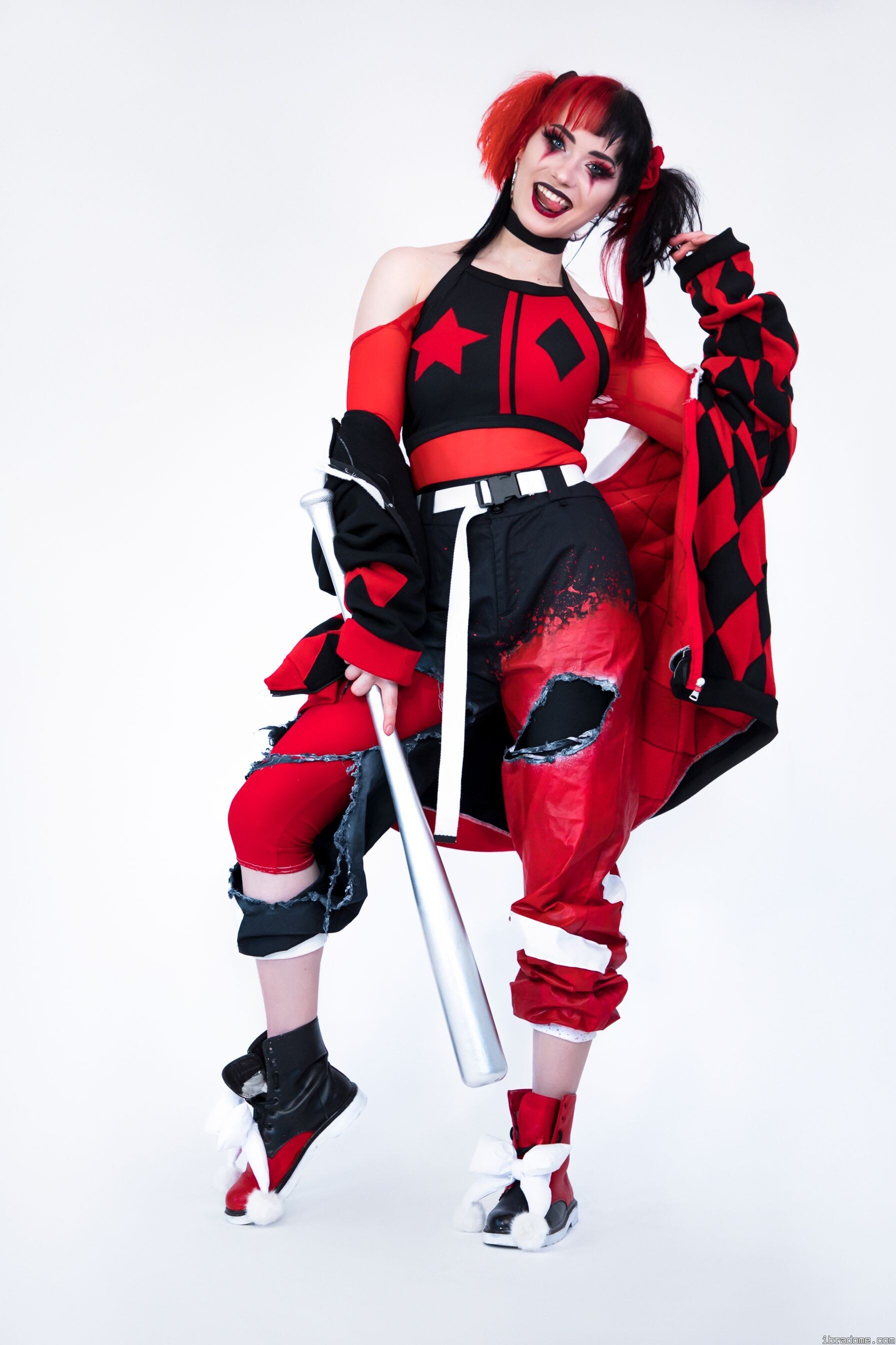 Nichameleon Harley Quinn Red and Black 54081