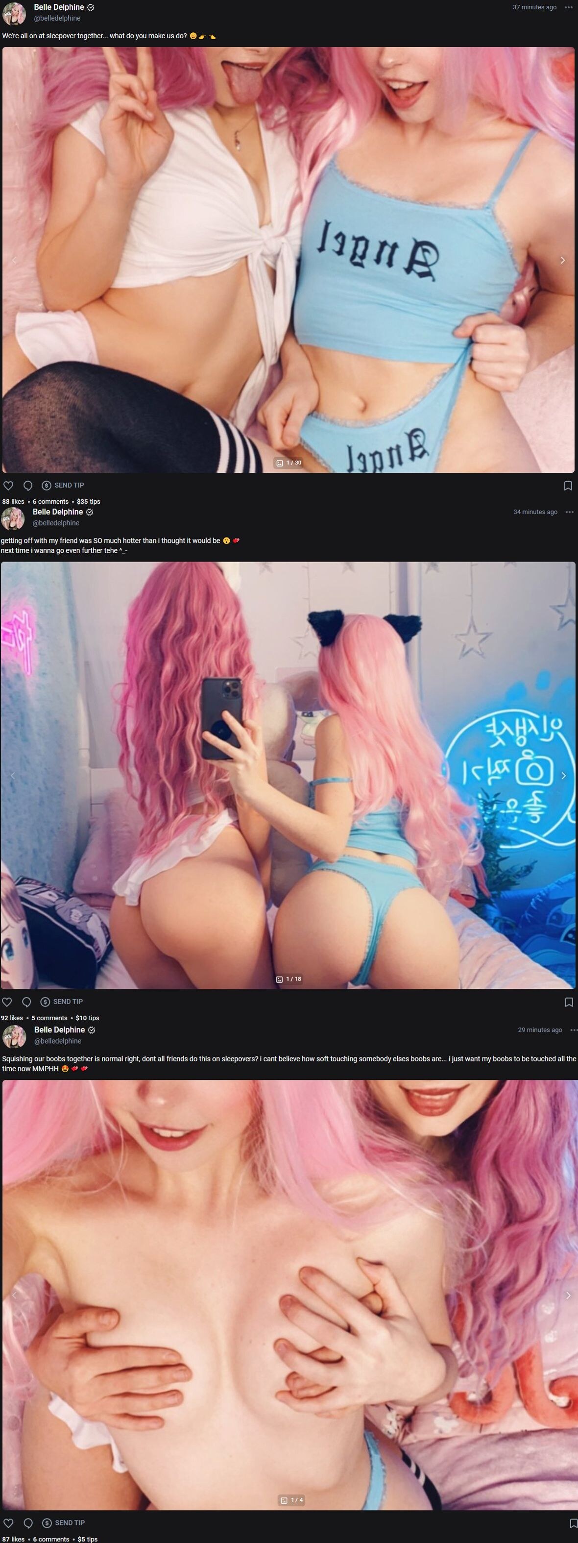 Belle Delphine and PixieCat 76611