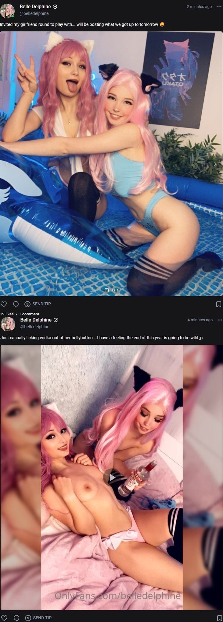 Belle Delphine and PixieCat 76697