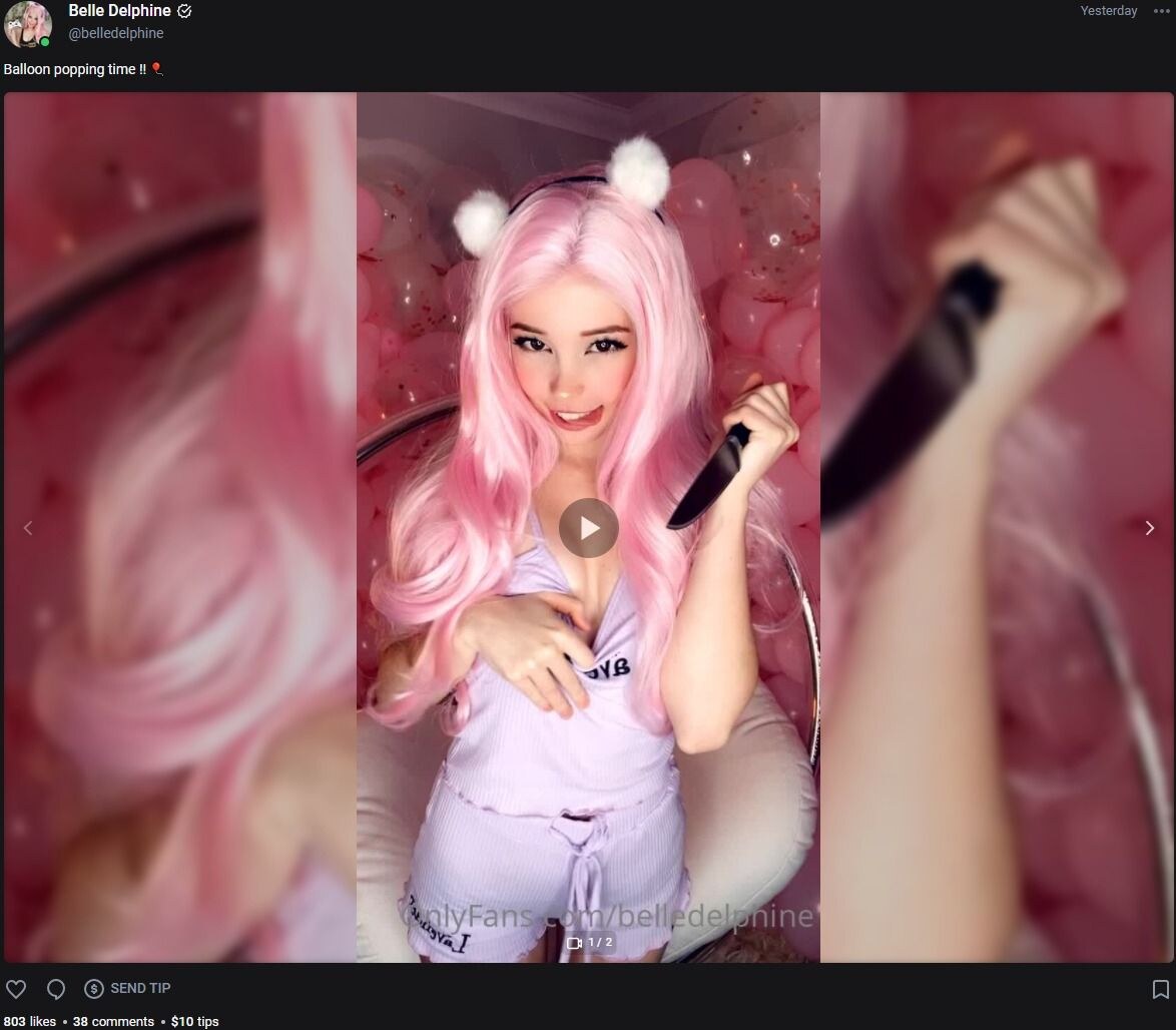 Belle Delphine Lavender Top 76712