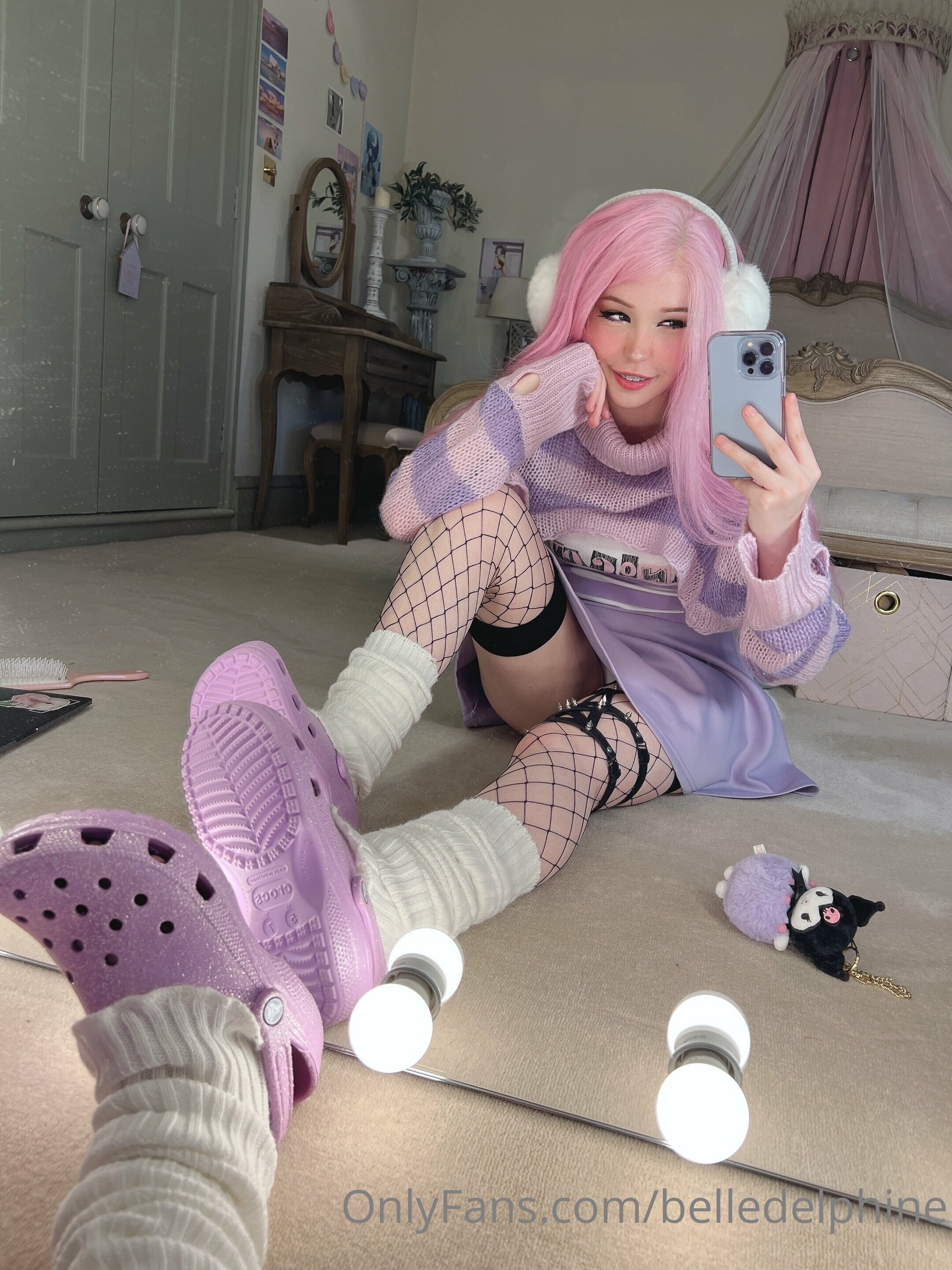 Belle Delphine Purple Crocs Set 118532