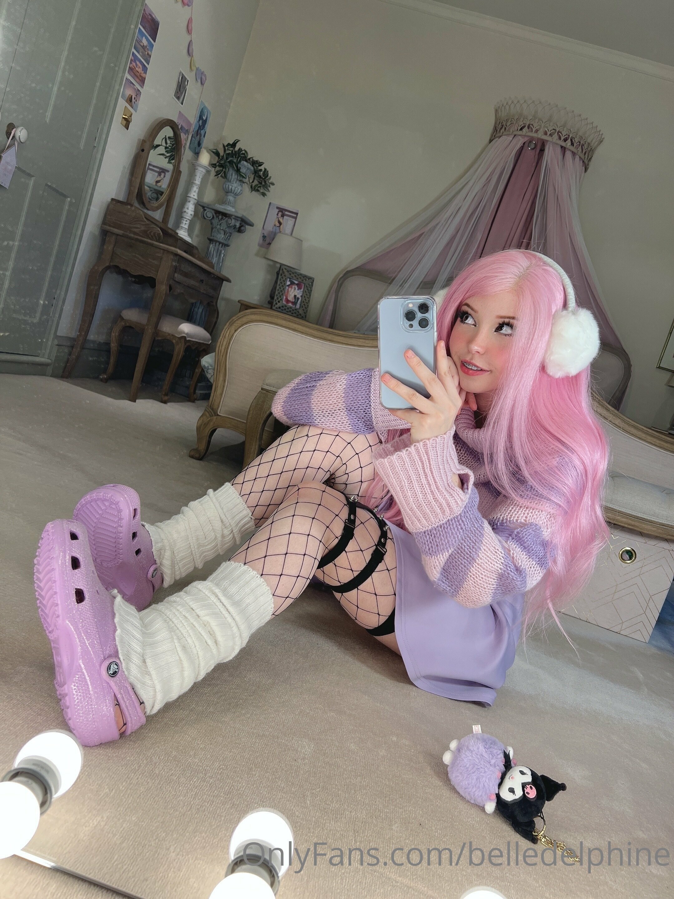 Belle Delphine Purple Crocs Set 118563