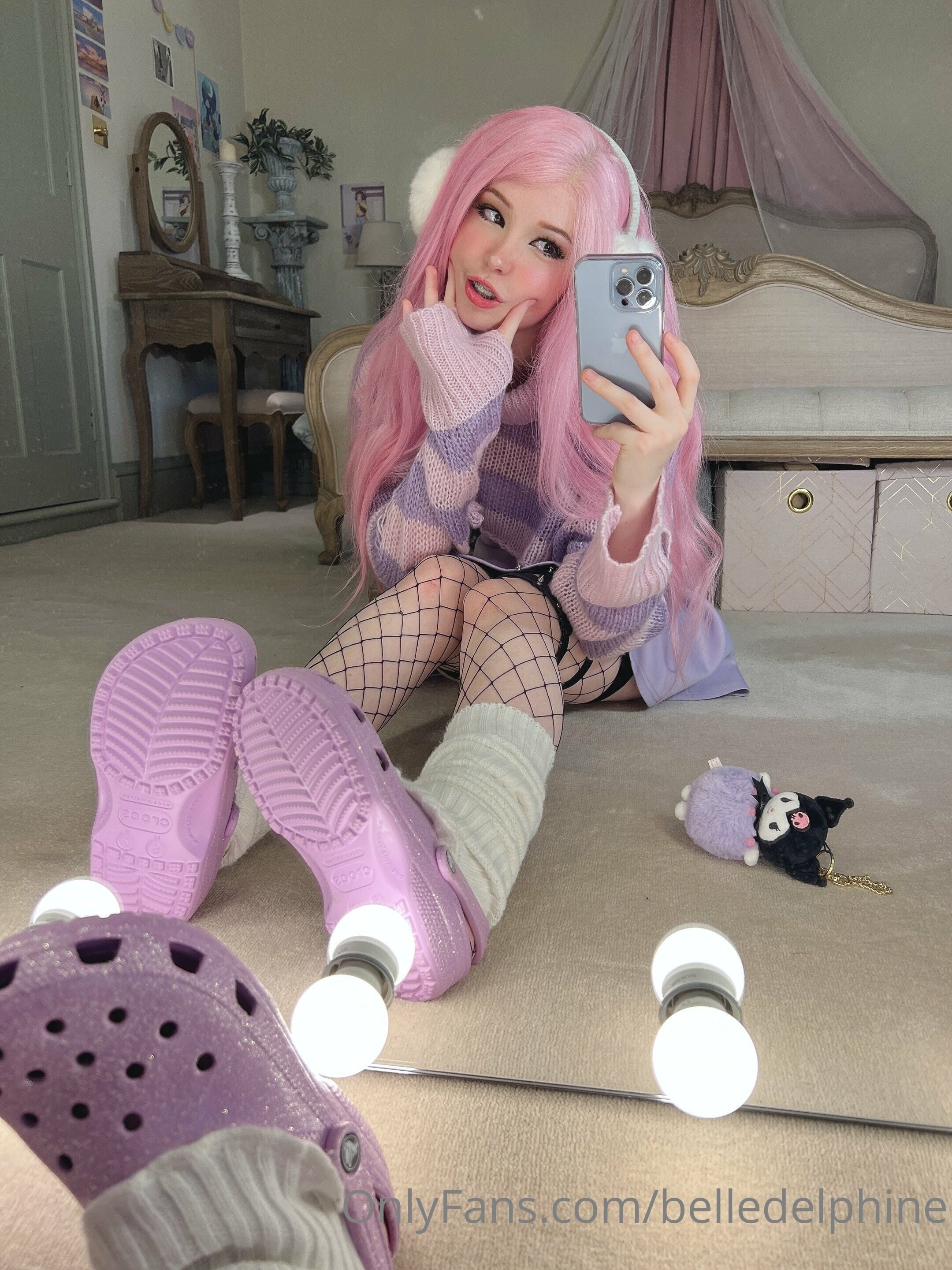 Belle Delphine Purple Crocs Set 118570