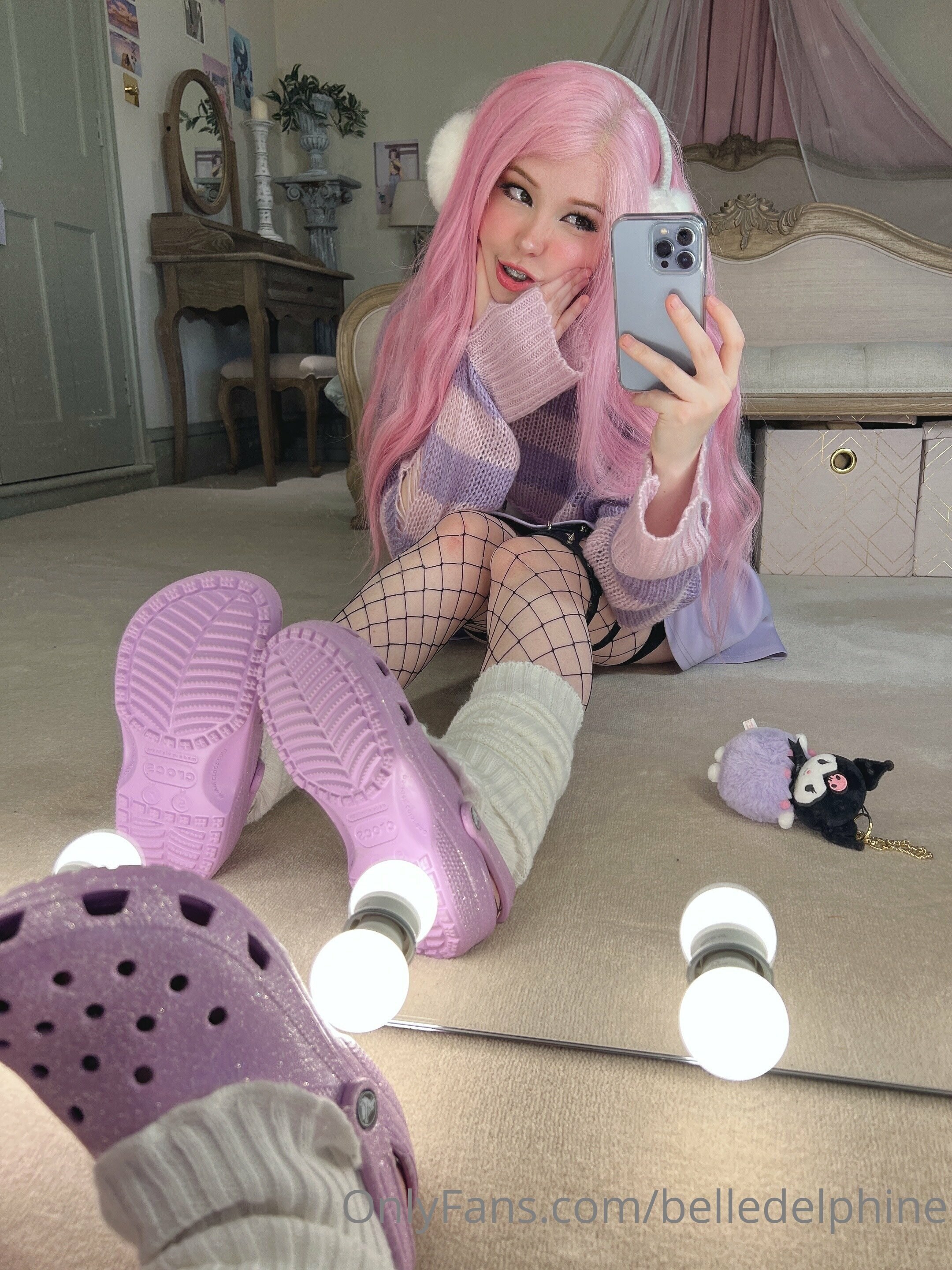 Belle Delphine Purple Crocs Set 118607