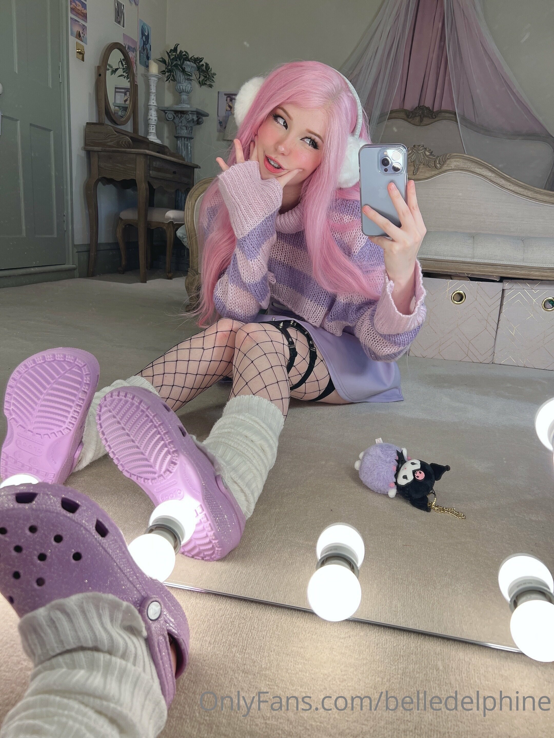 Belle Delphine Purple Crocs Set 118611