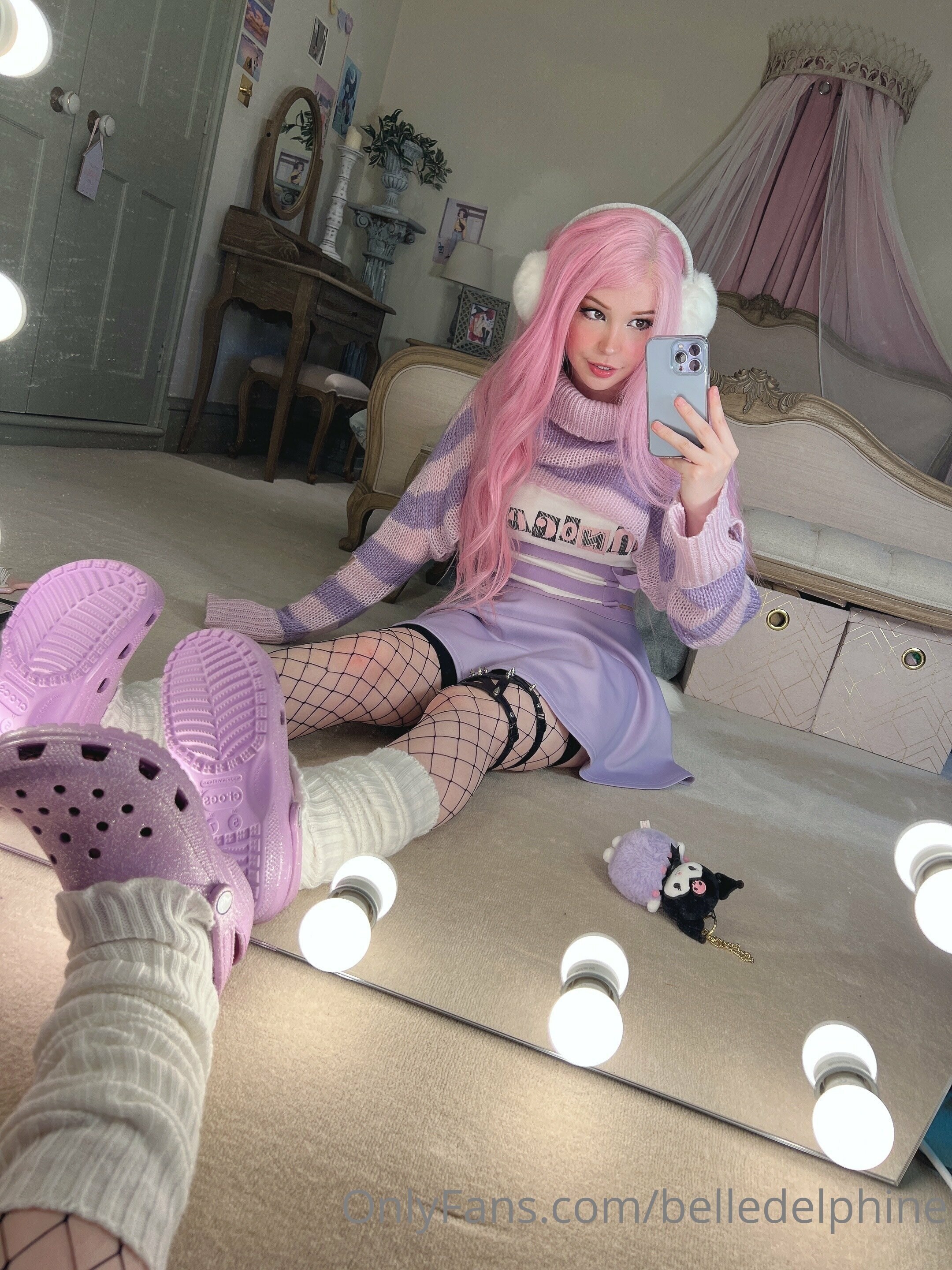 Belle Delphine Purple Crocs Set 118665