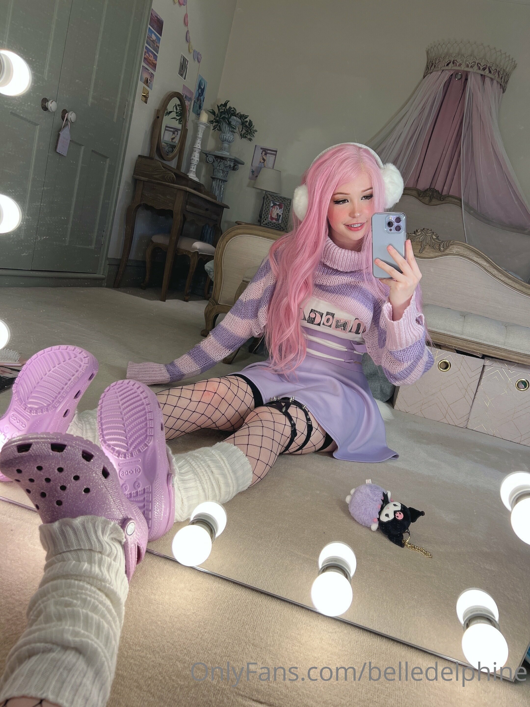 Belle Delphine Purple Crocs Set 118670