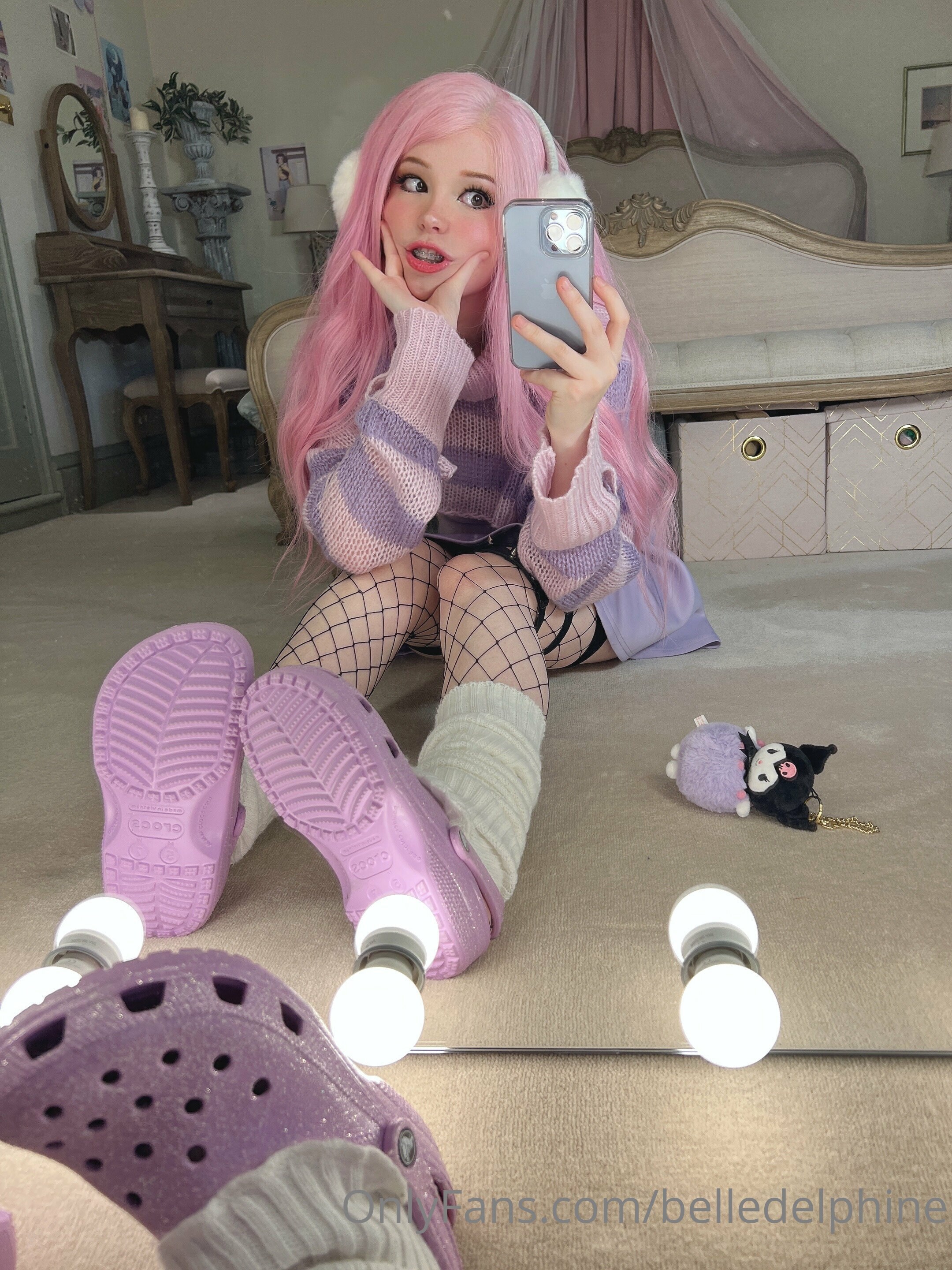 Belle Delphine Purple Crocs Set 118715