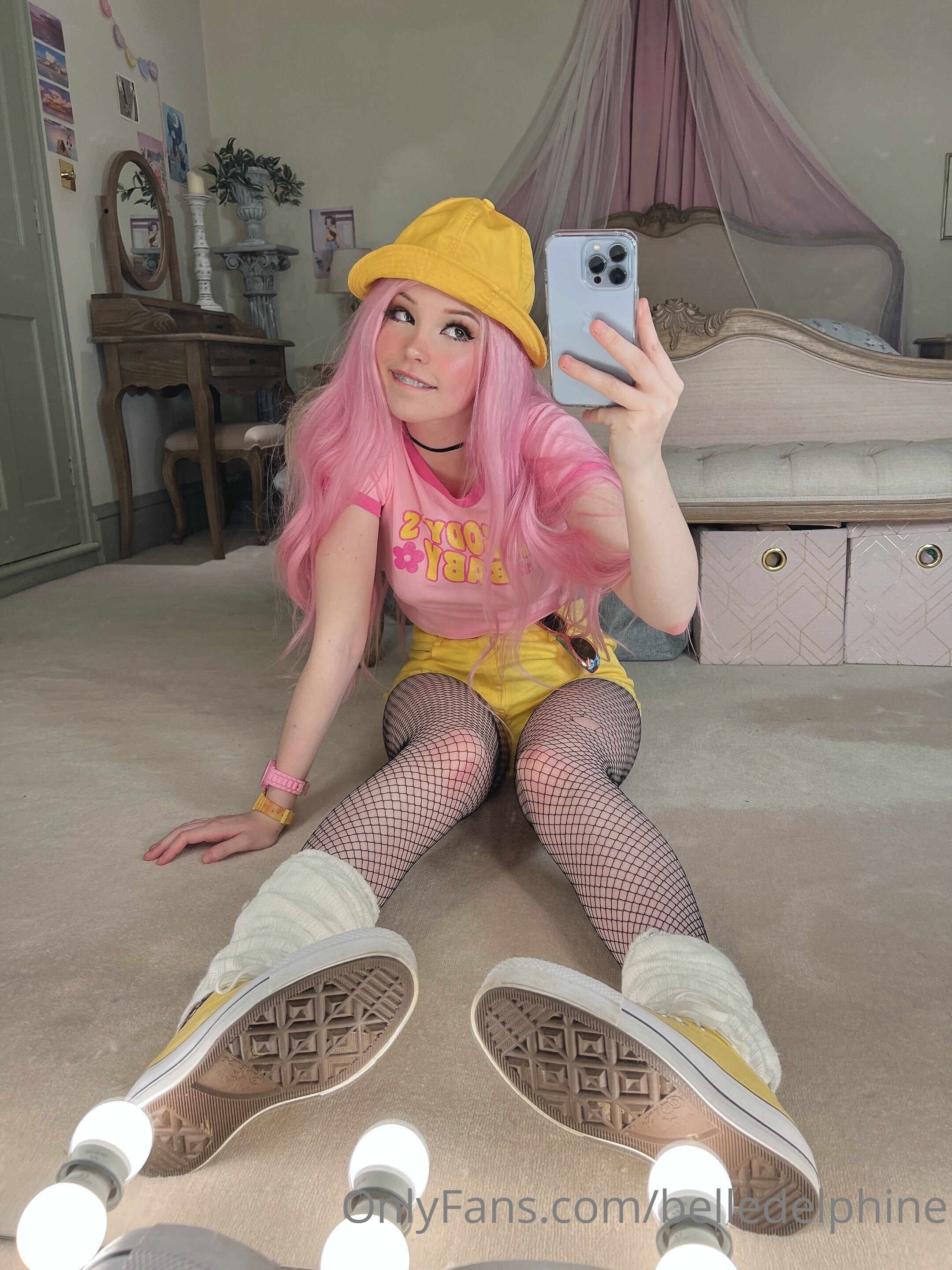 Belle Delphine Yellow Hat Set 118724