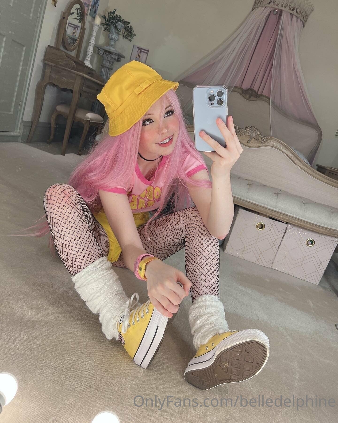 Belle Delphine Yellow Hat Set 118730