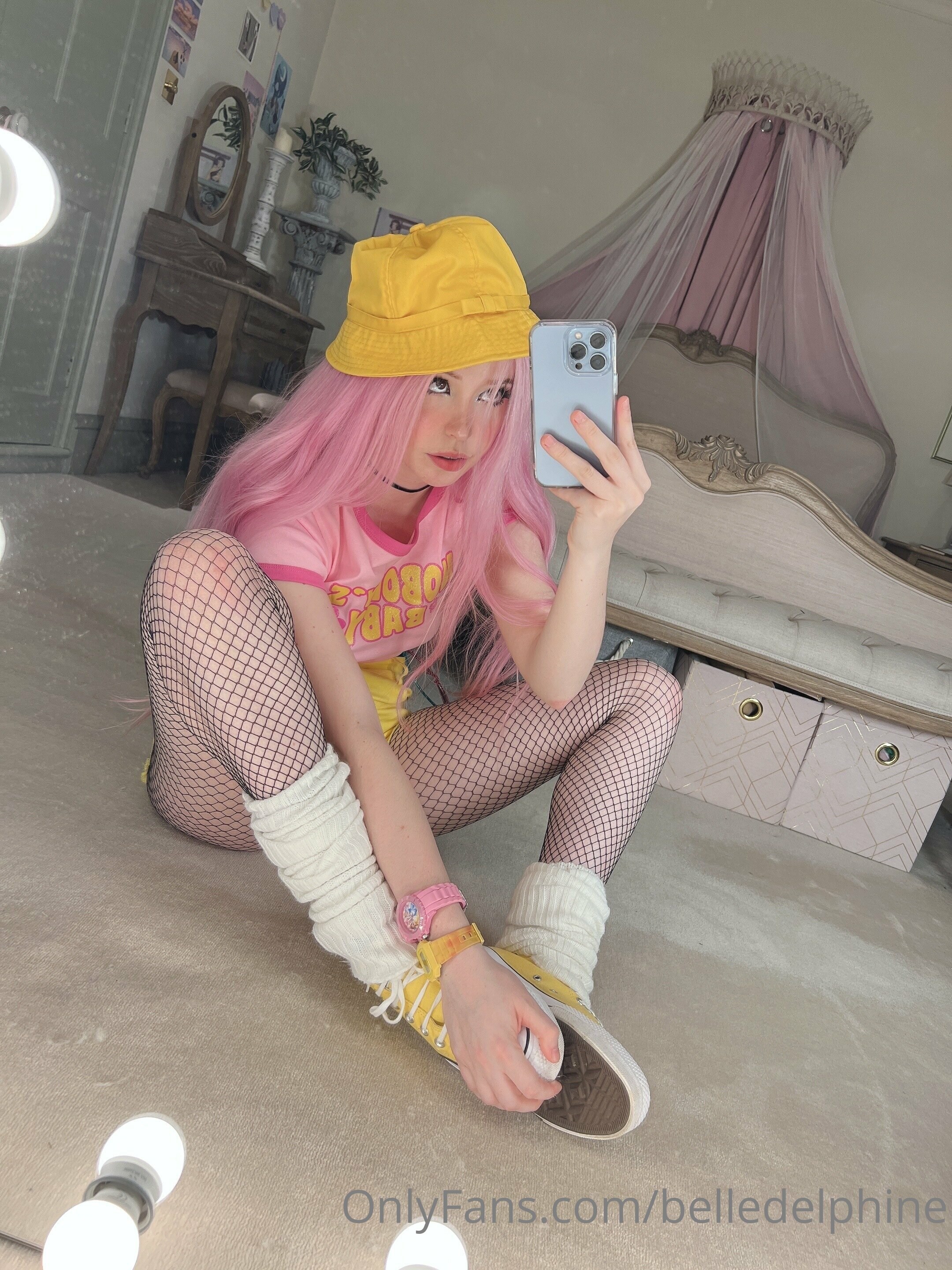 Belle Delphine Yellow Hat Set 118735