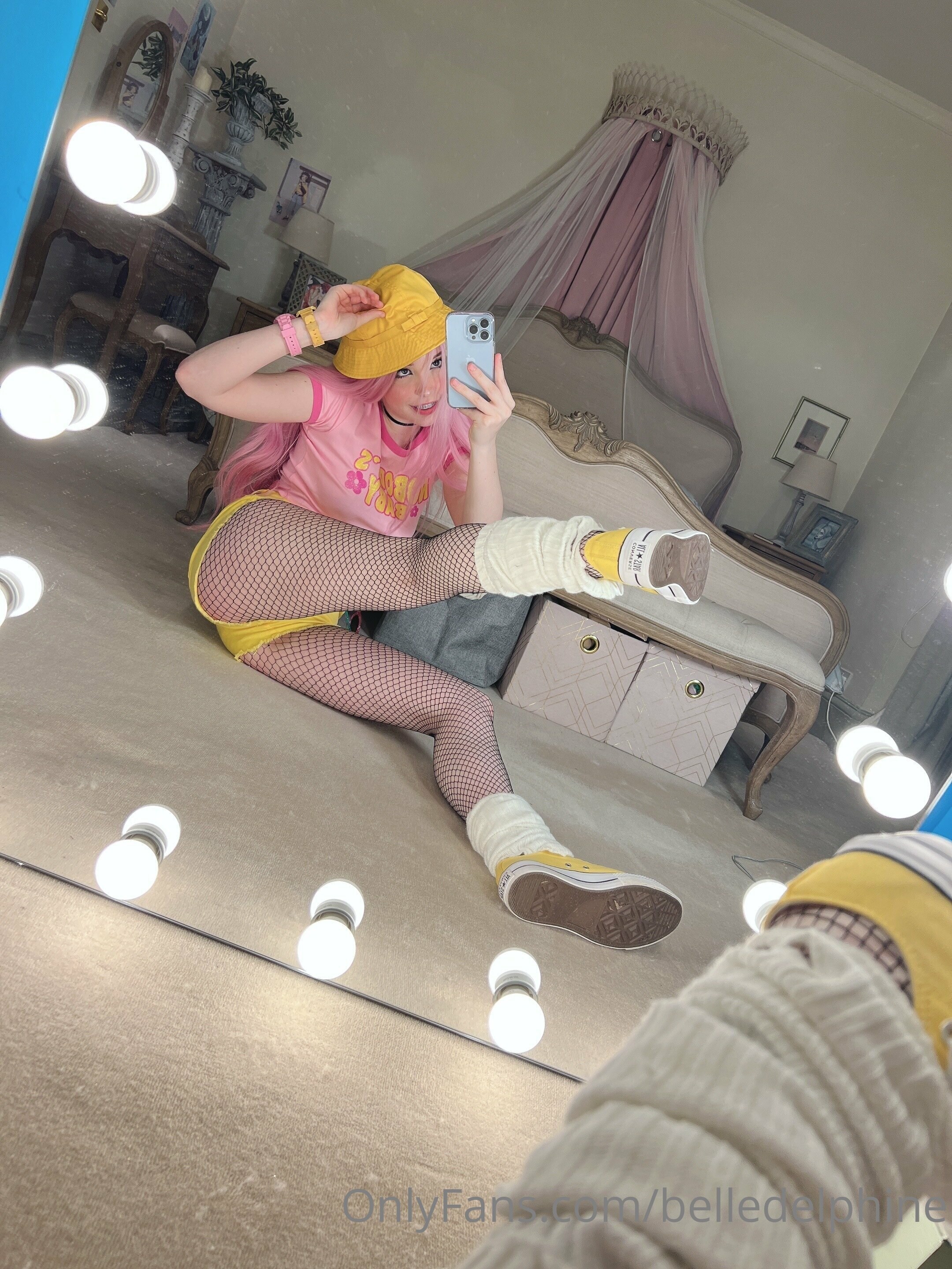 Belle Delphine Yellow Hat Set 118742