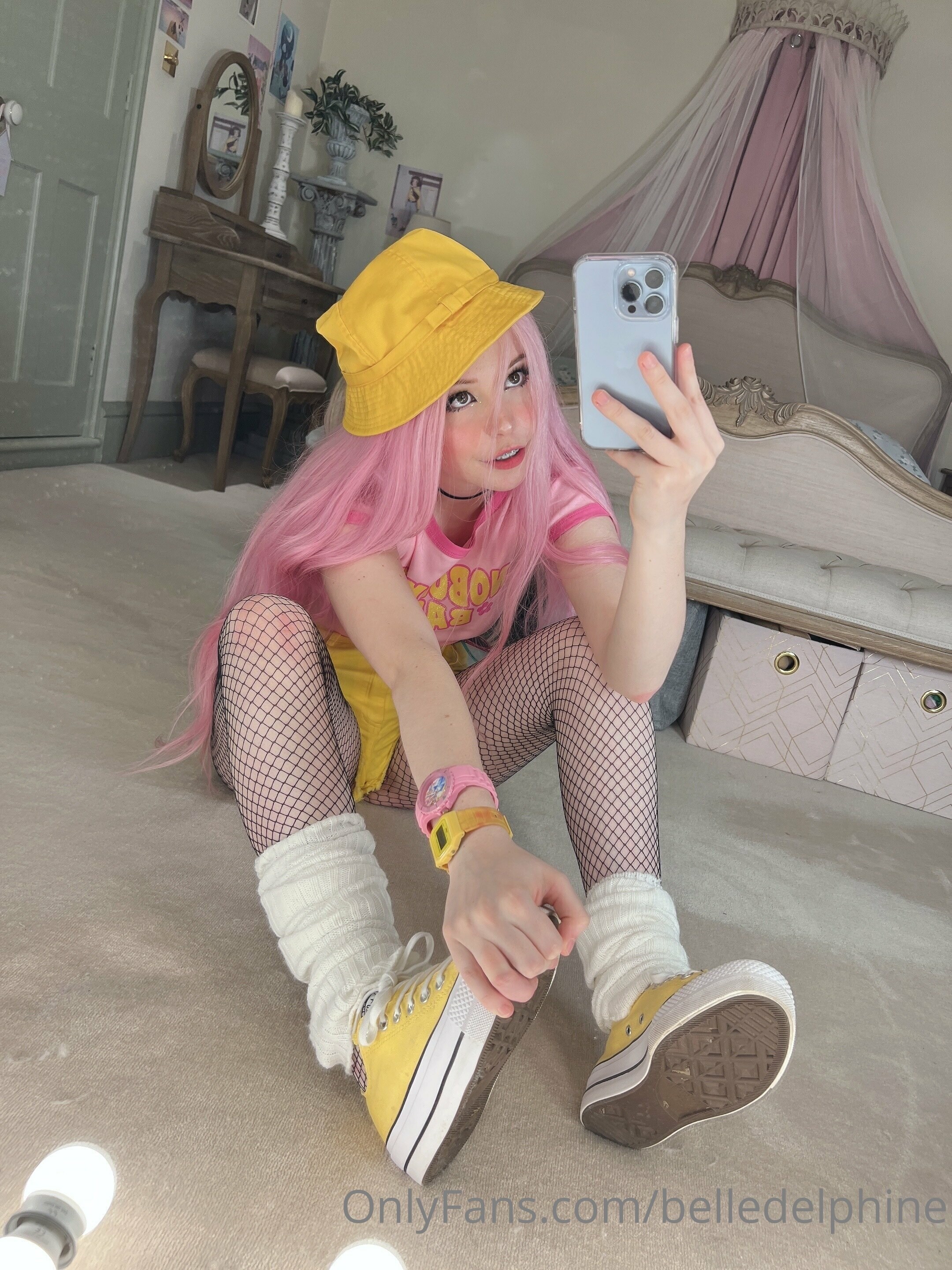Belle Delphine Yellow Hat Set 118760