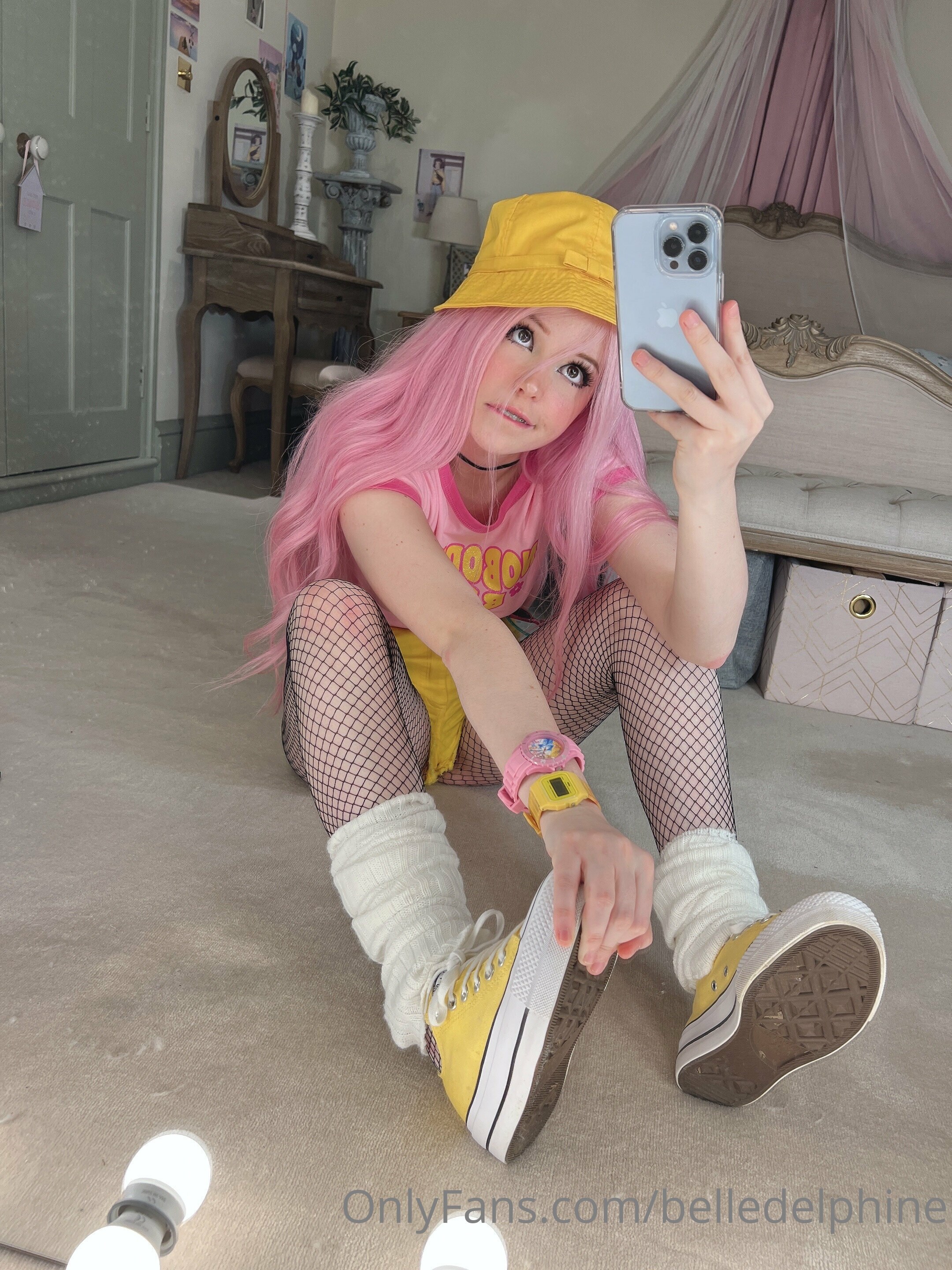 Belle Delphine Yellow Hat Set 118767