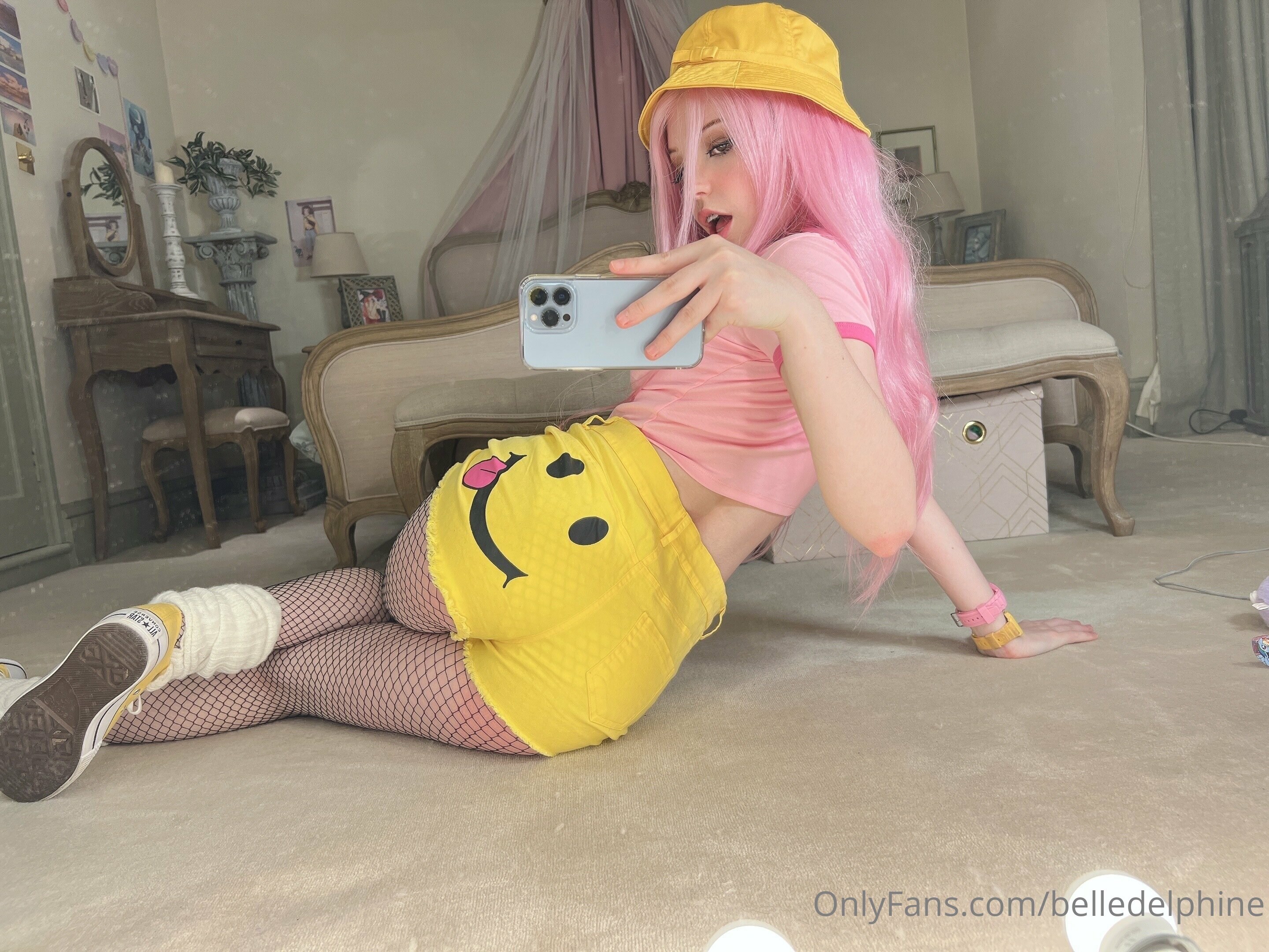 Belle Delphine Yellow Hat Set 118768