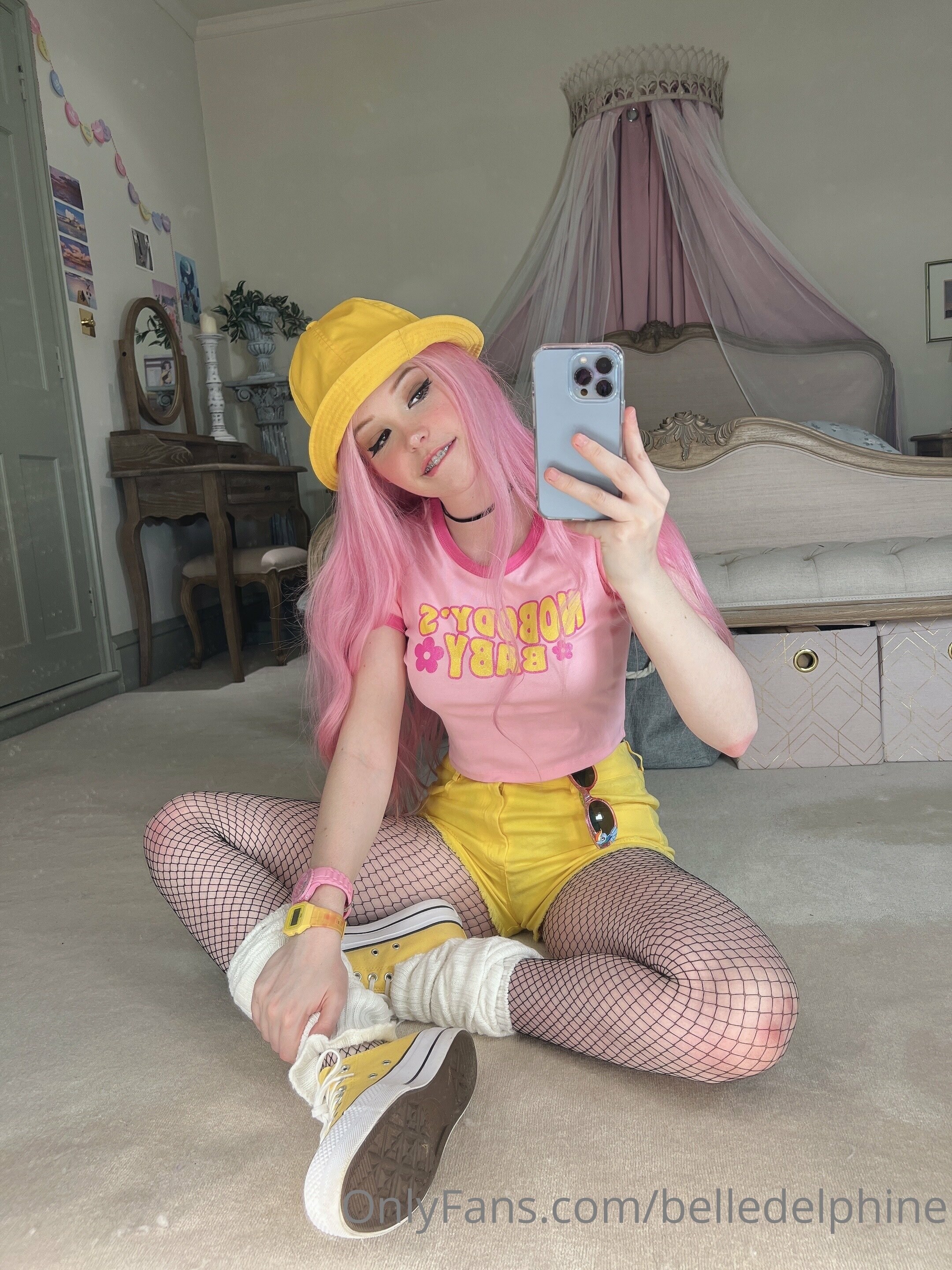 Belle Delphine Yellow Hat Set 118775