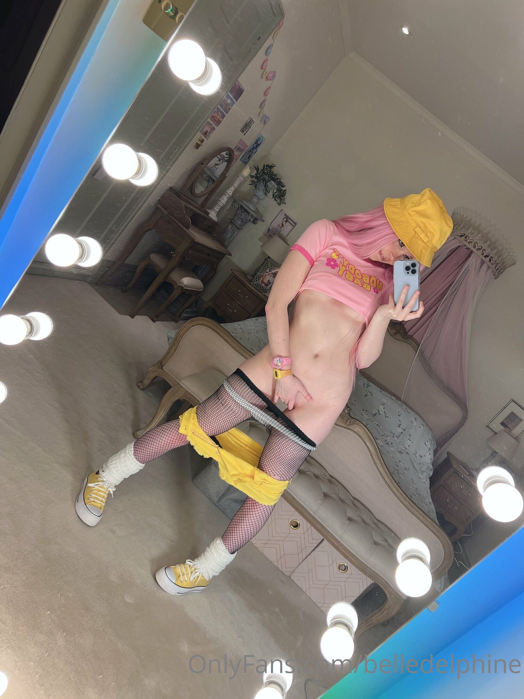 Belle Delphine Yellow Hat Set 118778