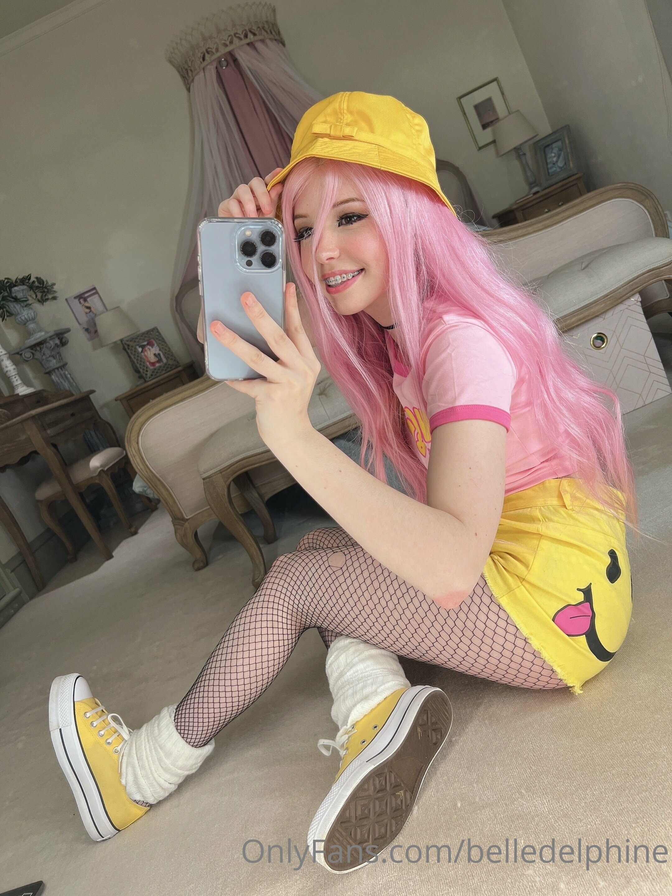 Belle Delphine Yellow Hat Set 118781