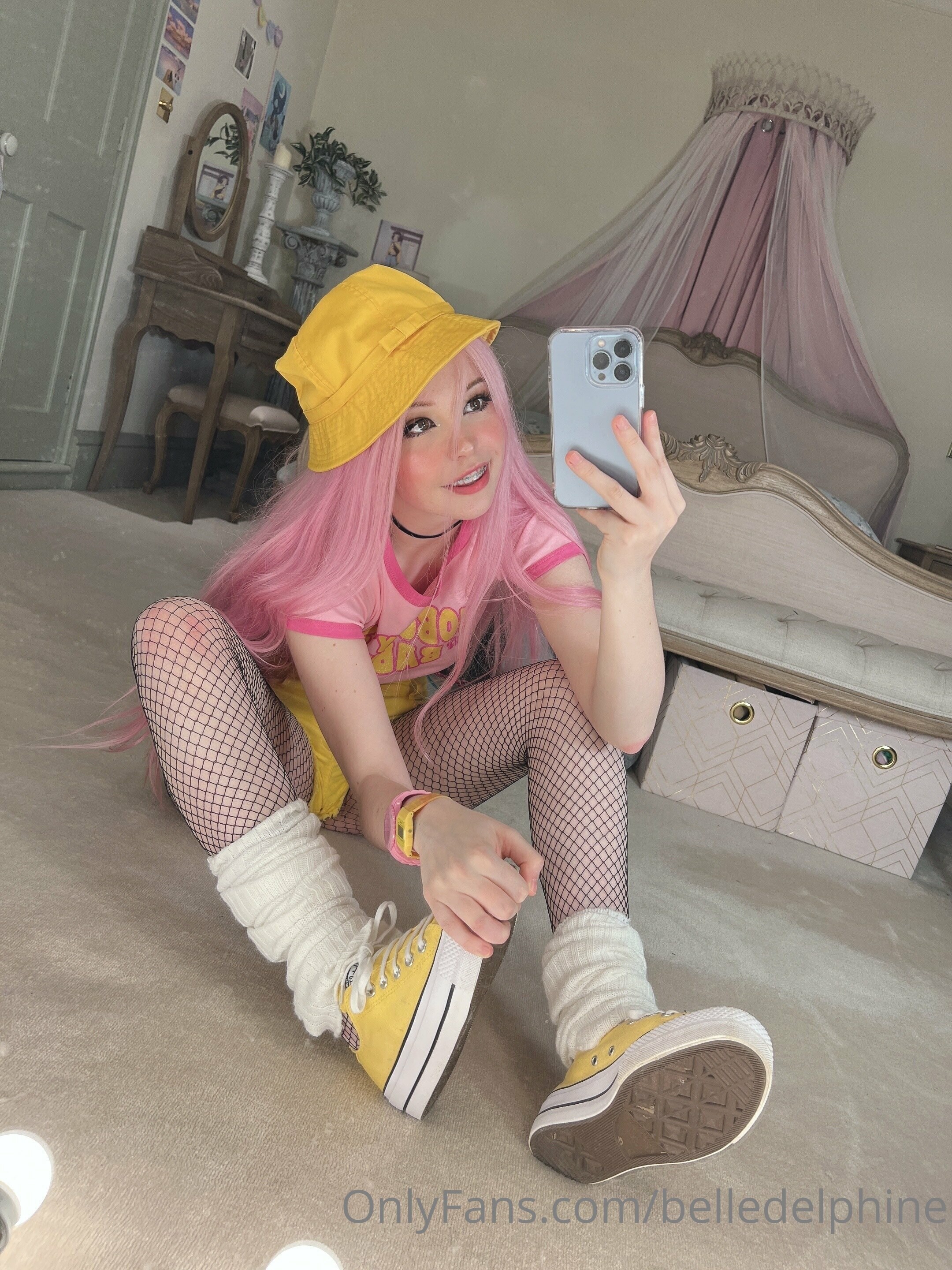 Belle Delphine Yellow Hat Set 118800