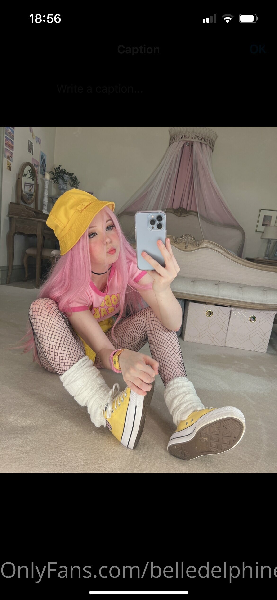 Belle Delphine Yellow Hat Set 118802