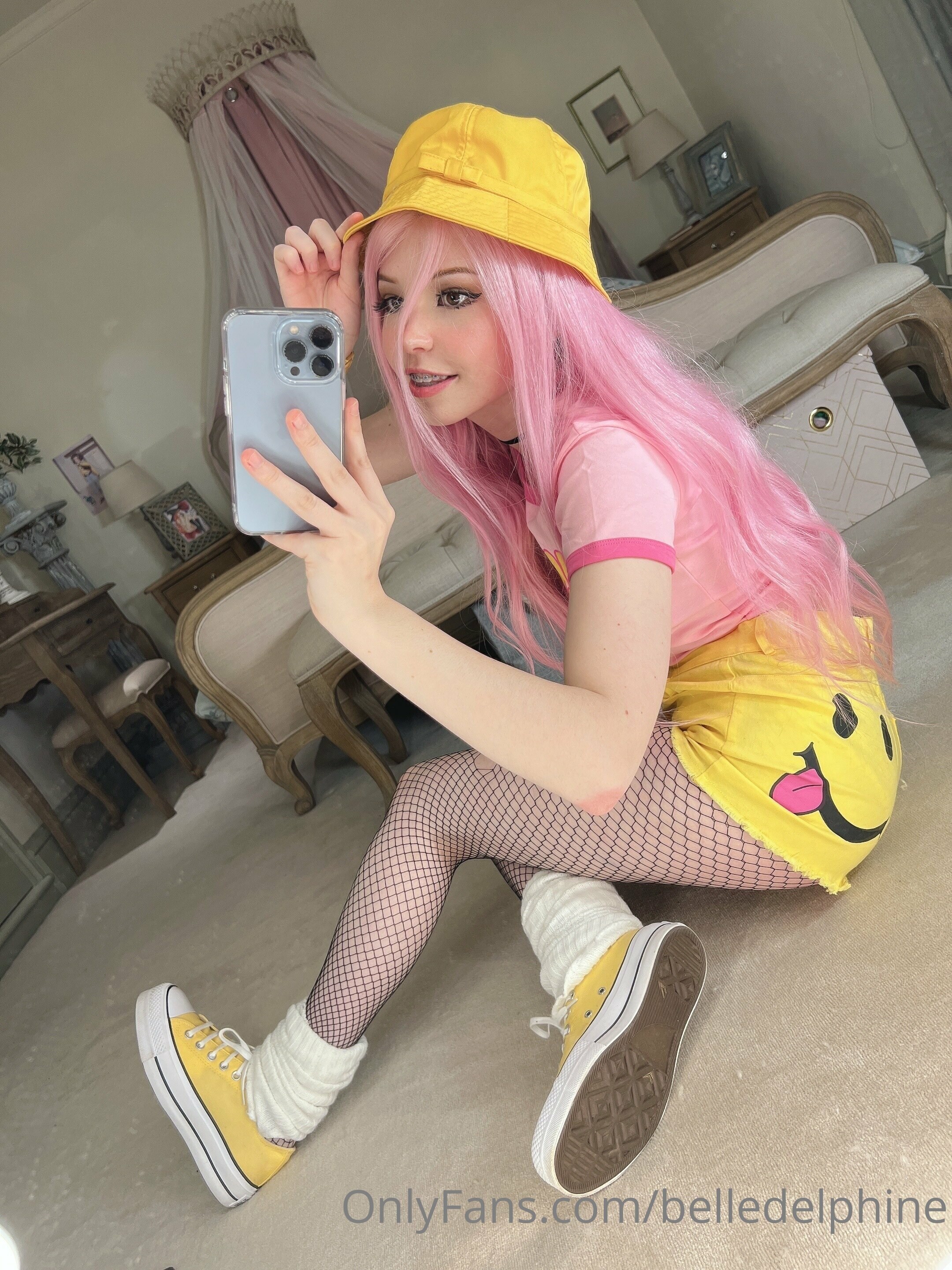 Belle Delphine Yellow Hat Set 118807