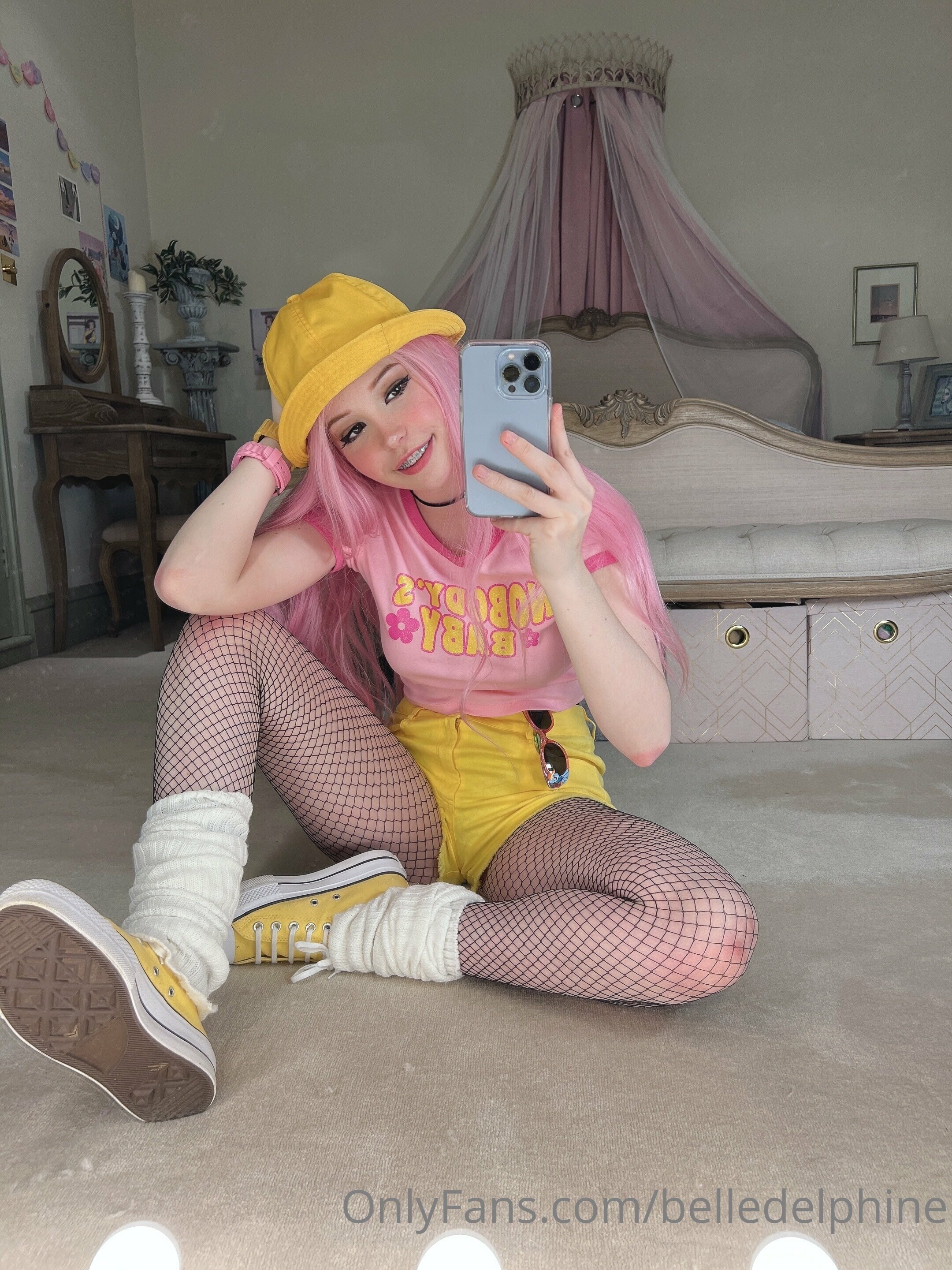 Belle Delphine Yellow Hat Set 118811