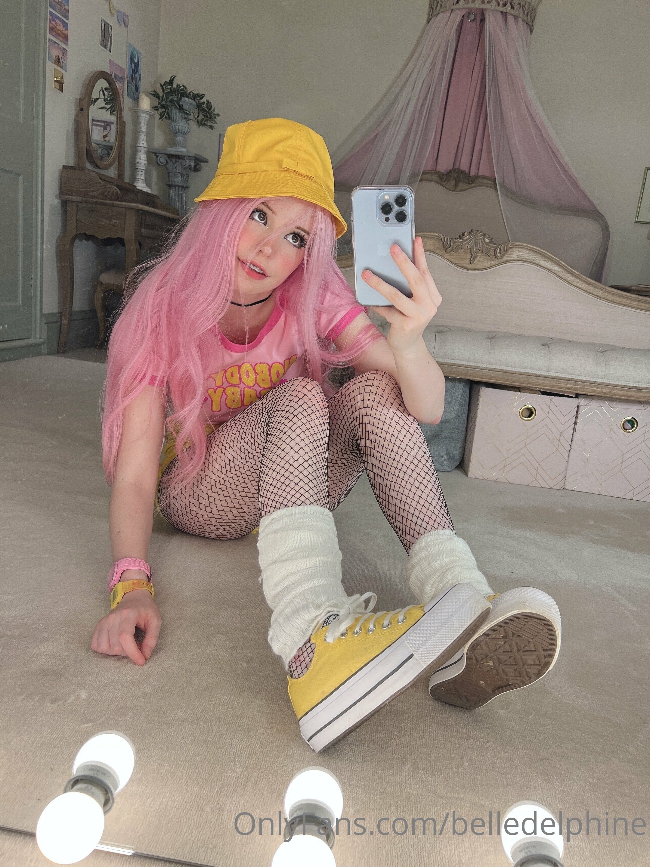 Belle Delphine Yellow Hat Set 118817