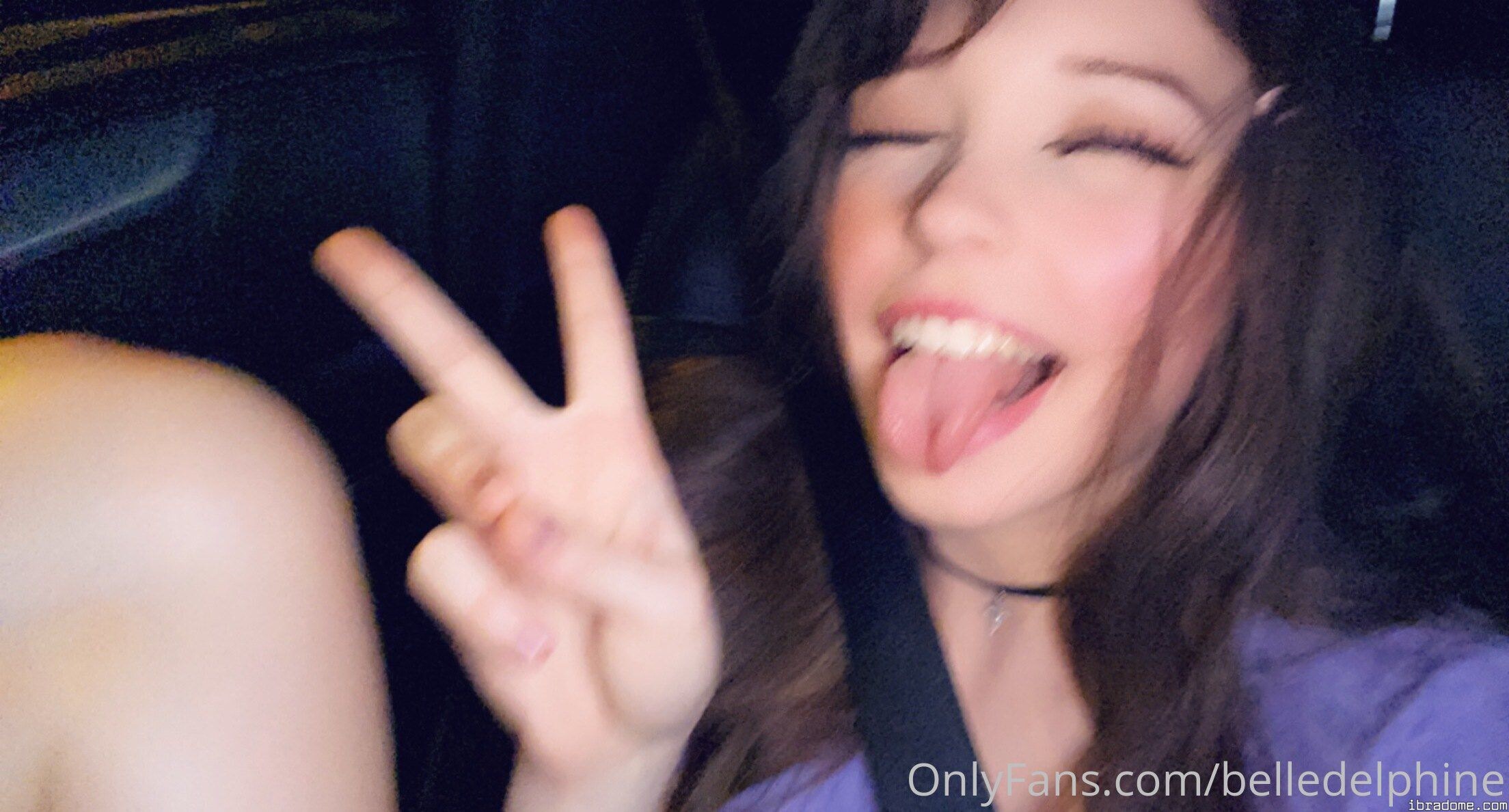 Belle Delphine Back of Uber Set Leaked 56686